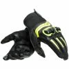 Dainese Mig 3 Perforated Leather Gloves -Deals Motorcycle Gloves Store dainese mig 3 leather gloves black fluo yellow 620 img1