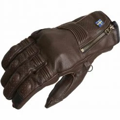 Halvarssons Hofors Leather Gloves -Deals Motorcycle Gloves Store halvarssons glove hofors brown img1 7