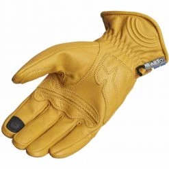 Lindstrands Lauder Leather Gloves -Deals Motorcycle Gloves Store lindstrands glove lauder yellow img2 3