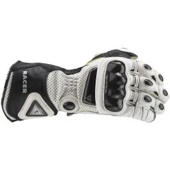 Racer High Racer Leather Gloves -Deals Motorcycle Gloves Store racer high racer leather gloves white top